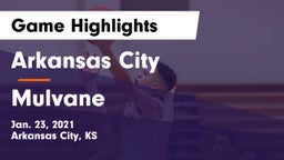 Arkansas City  vs Mulvane  Game Highlights - Jan. 23, 2021