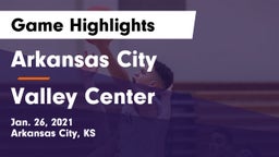 Arkansas City  vs Valley Center  Game Highlights - Jan. 26, 2021