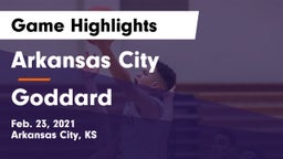 Arkansas City  vs Goddard  Game Highlights - Feb. 23, 2021