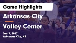 Arkansas City  vs Valley Center  Game Highlights - Jan 3, 2017