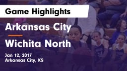 Arkansas City  vs Wichita North  Game Highlights - Jan 12, 2017
