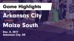 Arkansas City  vs Maize South  Game Highlights - Dec. 8, 2017