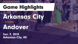 Arkansas City  vs Andover  Game Highlights - Jan. 9, 2018