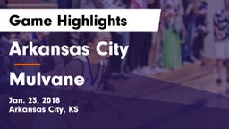 Arkansas City  vs Mulvane  Game Highlights - Jan. 23, 2018