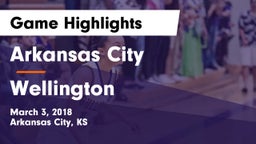 Arkansas City  vs Wellington  Game Highlights - March 3, 2018