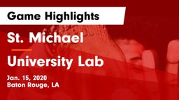 St. Michael  vs University Lab  Game Highlights - Jan. 15, 2020