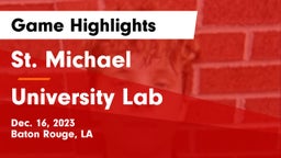 St. Michael  vs University Lab  Game Highlights - Dec. 16, 2023