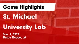 St. Michael  vs University Lab  Game Highlights - Jan. 9, 2024