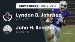 Recap: Lyndon B. Johnson  vs. John H. Reagan  2018