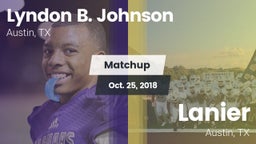 Matchup: Lyndon B. Johnson vs. Lanier  2018