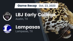 Recap: LBJ Early College  vs. Lampasas  2020
