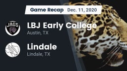 Recap: LBJ Early College  vs. Lindale  2020