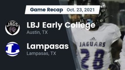 Recap: LBJ Early College  vs. Lampasas  2021