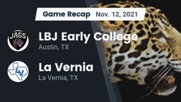 Recap: LBJ Early College  vs. La Vernia  2021