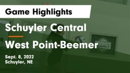 Schuyler Central  vs West Point-Beemer  Game Highlights - Sept. 8, 2022