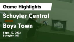 Schuyler Central  vs Boys Town  Game Highlights - Sept. 10, 2022