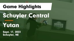Schuyler Central  vs Yutan  Game Highlights - Sept. 17, 2022