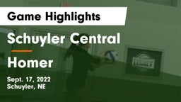 Schuyler Central  vs Homer  Game Highlights - Sept. 17, 2022