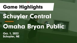 Schuyler Central  vs Omaha Bryan Public  Game Highlights - Oct. 1, 2022