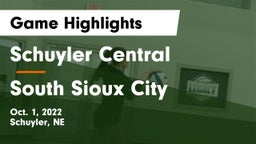 Schuyler Central  vs South Sioux City  Game Highlights - Oct. 1, 2022
