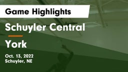 Schuyler Central  vs York  Game Highlights - Oct. 13, 2022