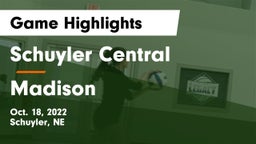 Schuyler Central  vs Madison  Game Highlights - Oct. 18, 2022