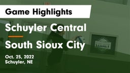 Schuyler Central  vs South Sioux City  Game Highlights - Oct. 25, 2022