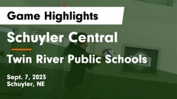 Schuyler Central  vs Twin River Public Schools Game Highlights - Sept. 7, 2023