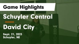 Schuyler Central  vs David City  Game Highlights - Sept. 21, 2023