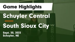 Schuyler Central  vs South Sioux City  Game Highlights - Sept. 30, 2023