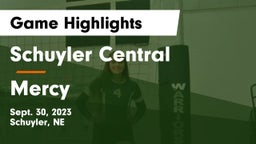 Schuyler Central  vs Mercy  Game Highlights - Sept. 30, 2023