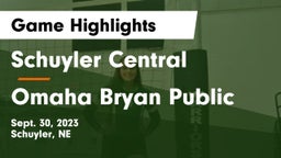 Schuyler Central  vs Omaha Bryan Public  Game Highlights - Sept. 30, 2023