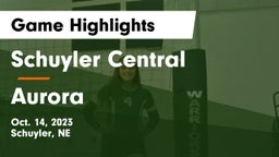 Schuyler Central  vs Aurora  Game Highlights - Oct. 14, 2023