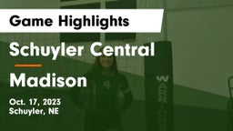 Schuyler Central  vs Madison  Game Highlights - Oct. 17, 2023
