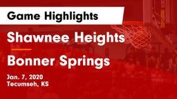 Shawnee Heights  vs Bonner Springs  Game Highlights - Jan. 7, 2020