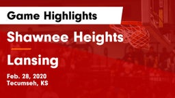 Shawnee Heights  vs Lansing  Game Highlights - Feb. 28, 2020