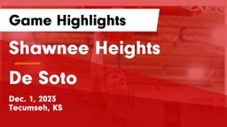 Shawnee Heights  vs De Soto  Game Highlights - Dec. 1, 2023