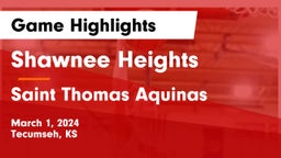 Shawnee Heights  vs Saint Thomas Aquinas  Game Highlights - March 1, 2024