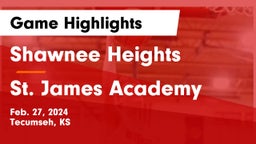 Shawnee Heights  vs St. James Academy  Game Highlights - Feb. 27, 2024