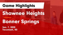 Shawnee Heights  vs Bonner Springs  Game Highlights - Jan. 7, 2020