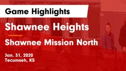 Shawnee Heights  vs Shawnee Mission North  Game Highlights - Jan. 31, 2020