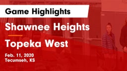 Shawnee Heights  vs Topeka West  Game Highlights - Feb. 11, 2020