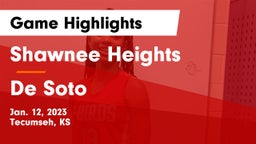 Shawnee Heights  vs De Soto  Game Highlights - Jan. 12, 2023