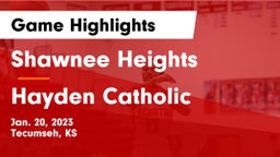 Shawnee Heights  vs Hayden Catholic  Game Highlights - Jan. 20, 2023
