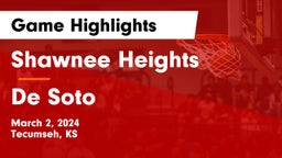 Shawnee Heights  vs De Soto  Game Highlights - March 2, 2024