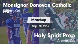 Matchup: Monsignor Donovan vs. Holy Spirit Prep  2016