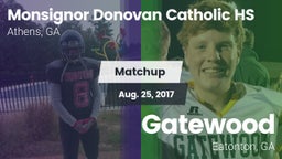 Matchup: Monsignor Donovan vs. Gatewood  2017