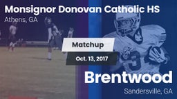 Matchup: Monsignor Donovan vs. Brentwood  2017