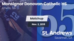 Matchup: Monsignor Donovan vs. St. Andrews  2018