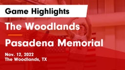 The Woodlands  vs Pasadena Memorial  Game Highlights - Nov. 12, 2022